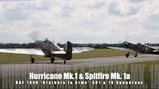 Hurricane Mk.1 & Spitfire Mk.1a - RAF 1940 'Brothers in Arms' - 501 & 19 Squadrons.