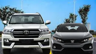 Land cruiser vs Honda Civic Drag Race Winner is 😱