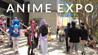 Downtown LA during Anime Expo 2023 | Travel Vlog Walking Tour