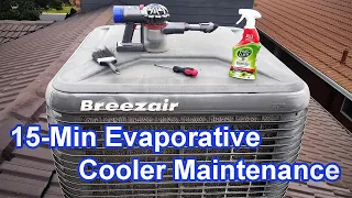 Easy 15-min Evaporative Swamp Cooler Maintenance DIY Service Breezair
