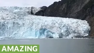 Epic Alaskan glacier calving caught on camera
