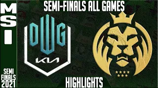 DK vs MAD Highlights ALL GAMES | MSI 2021 Semi-finals Day 13 | Damwon KIA vs MAD Lions