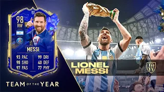 THE GOAT OF FIFA 23? 🐐 98 TOTY Messi Player Review - FIFA 23 ULTIMATE TEAM