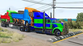 Trucks vs Speed Bumps – BeamNG.Drive