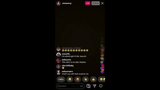 Nicki Minaj - Instagram Live | (05/11/2019)