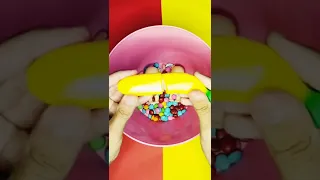 Satisfying Video | Mixing Candy in Foot Bathtub with Magic Slime & Rainbow Skittles Cutting ASMR