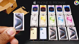 Apple iPhone 15 Pro max unboxing with iphone 13 pro max and 14 pro max | Mini box