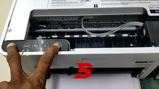 how to print nozzle paper in  Epson m1120