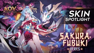 Veres Sakura Fubuki Skin Spotlight - Garena AOV (Arena of Valor)