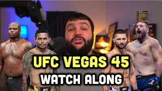 UFC Vegas 45 Livestream Derrick Lewis vs Chris Daukaus Full Fight Watch Along