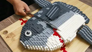 Breaking Down a Amazing GIANT SUNFISH Cutting Skills | Hunt Catch & Cook Lego Seafood Compilation