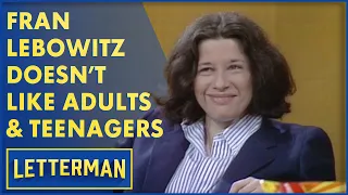 Fran Lebowitz Is Plotting Her Revenge | Letterman