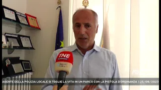 AGENTE DELLA POLIZIA LOCALE SI TOGLIE LA VITA IN UN PARCO CON LA PISTOLA D'ORDINANZA  | 25/09/2023