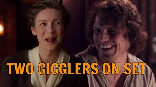 Collection of Sam & Cait Giggles While Filming