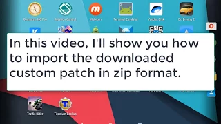 How to import custom patch from dowloaded zip.