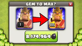 I Spent 8,174,964 Dark Elixir to Max the King!