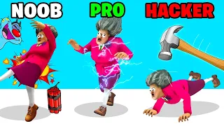 NOOB vs PRO vs HACKER | In The Prankster 3D | With Oggy And Jack | Rock Indian Gamer |