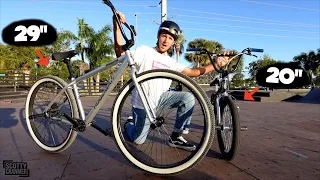 Matty Cranmer Compares Tricks On A Normal BMX And A Modified "BIG BMX" And Bigger Is NOT Better