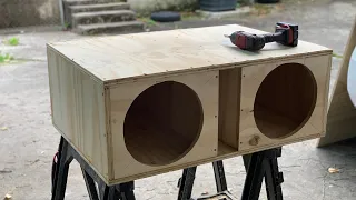 Custom Ported Enclosure For 2 12 inch subwoofers / First Time Building