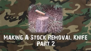 Knife Making: Stock Removal Knife Part 2 - Attaching Handle