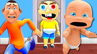 Baby & Daddy ESCAPE EVIL DAYCARE!