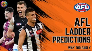 2024 AFL Season : Way Too Early Ladder Predictions