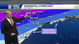 Maine: Snow totals going up for weekend storm