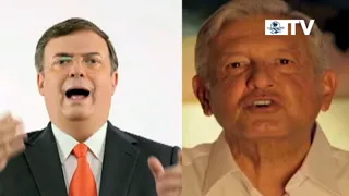 AMLO Y Ebrard lanzan spots pese a no tener candidaturas