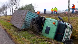 Heavy Recovery : Truck in the ditch Holland 🚚