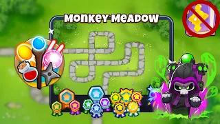 Monkey Meadow [Magic Monkeys Only] Guide | No Monkey Knowledge | BTD 6 (2023 Updated) 4K