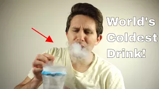 Drinking Liquid Nitrogen Through a Straw—Do NOT Try This at Home!