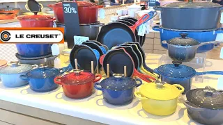 LE CREUSET OUTLET BEST COOKWARE SALE DUTCH OVEN | SHOP WITH ME