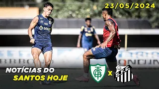 Globo Esporte SP | América-MG x Santos | Notícias do Peixe hoje | 23/05/2024