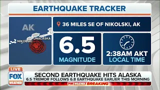 6.5 Magnitude Earthquake Hits Alaska, Second To Hit Tuesday