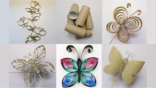 The Best Butterfly DIY Ideas 🦋 5 Easy Tutorials Step by Step 😻 Toilet Paper Rolls Upcycling Crafts