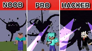 Wither Storm vs Noob vs Pro vs Hacker in Minecraft