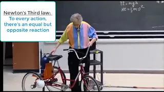 Newton's 3rd Law Demonstration By Prof.Walter Lewin