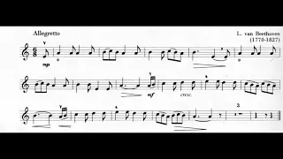 Piano accompaniment for violin/ Ludwig Van Beethoven/ La Marmotte (with click)_75