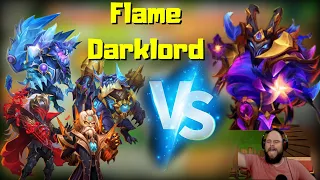 Flame Darklord vs Top Heroes | Castle Clash