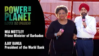 PM Mia Mottley & World Bank’s Ajay Banga on Climate Promises | Power Our Planet: Live in Paris