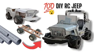 Mini RC Jeep . DIY RC Jeep at home with pvc pipe sheet ll Home made M.M.TV MOOSA MAKING TV