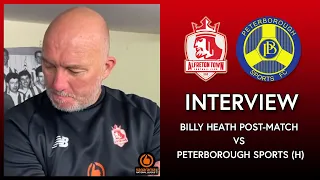 Billy Heath Post Match Interview Peterborough Sports (H)