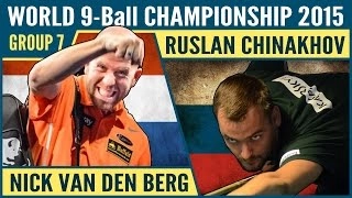 Ruslan Chinakhov vs Nick Van Den Berg | 2015 World 9-ball Pool Championship Group 7