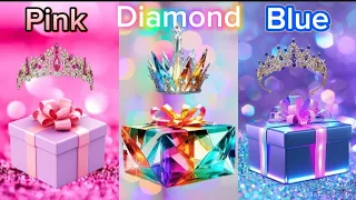 Choose your Gift😂😍🤮 | 3 giftbox challenge | #chooseyourgift #pink #blue #rainbow #3giftbox