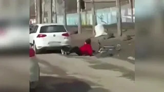 Велосипедист попал под колёса Москва