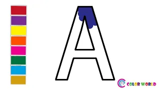 Writing Capital And Small Letters Alphabet For Children I English Alphabets A to Z For Kids