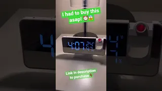 Laser Projection clock🤯😱 #shorts #coolgadgets