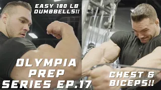 Nick Walker | OLYMPIA PREP SERIES! Ep. 17 | THROWING AROUND 180 LB DUMBBELLS!!!