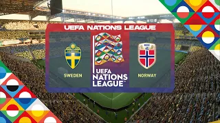 Sweden vs Norway | UEFA Nations League 5 June 2022 Full Match | PS5