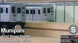 MTA Munipals 42nd Street Shuttle Subway Run & Renovation Reconstruction Phase!